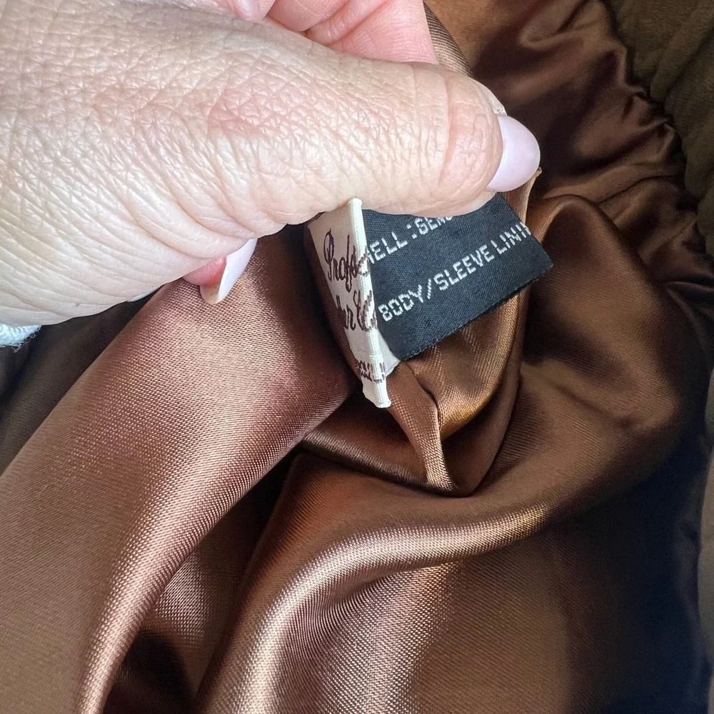 Vintage Brown Leather Bomber Jacket - London Fog Mens size‎ XL